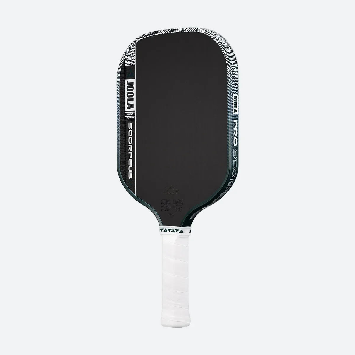 JOOLA Scorpeus Pro V 16mm pickleball paddle, Club Green, back view
