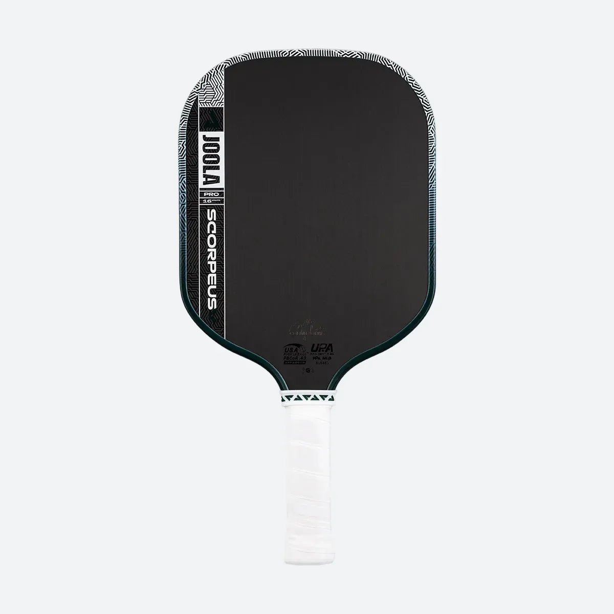 JOOLA Scorpeus Pro V 16mm pickleball paddle, Club Green, side view