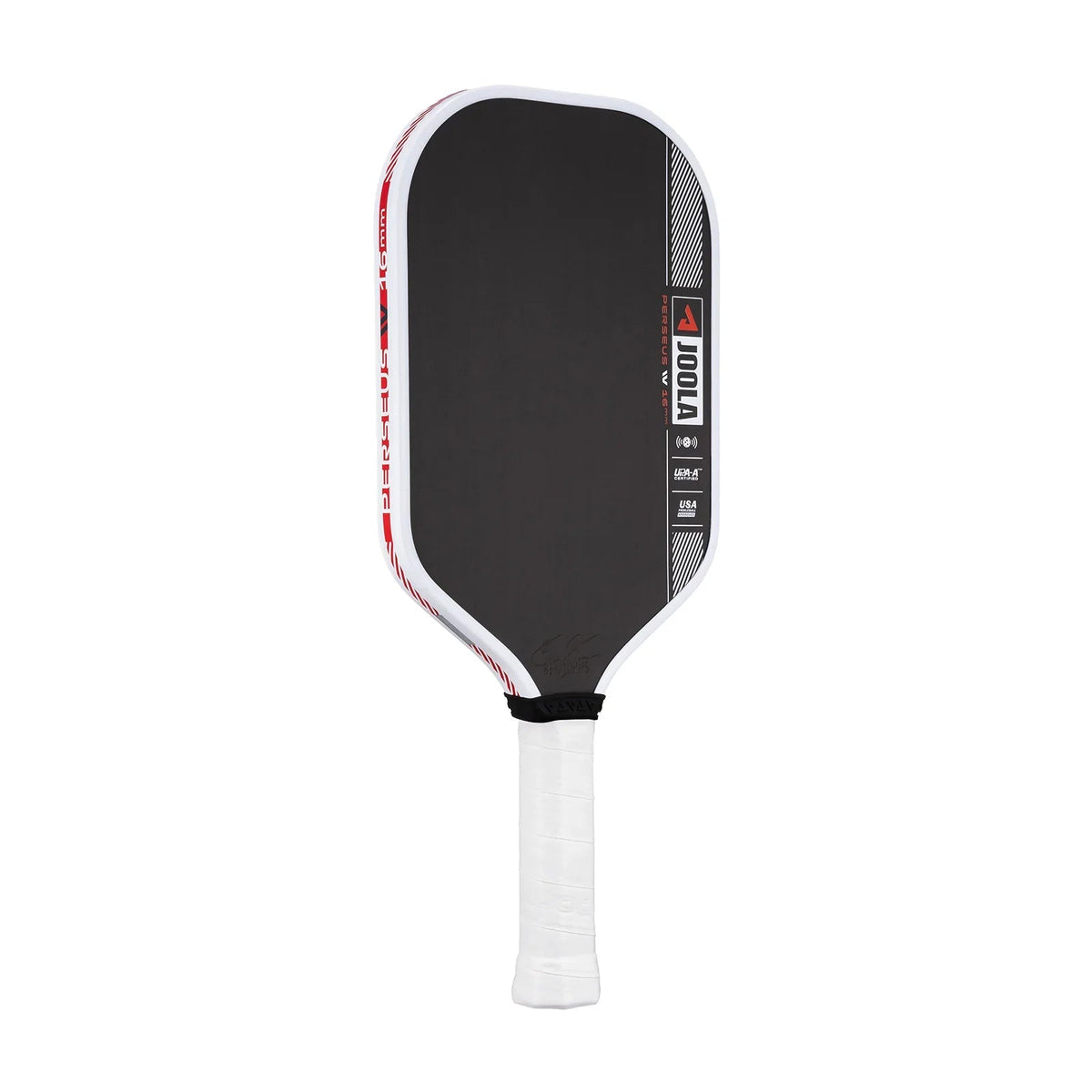 JOOLA Ben Johns Perseus Pro IV 16mm pickleball paddle, angled view