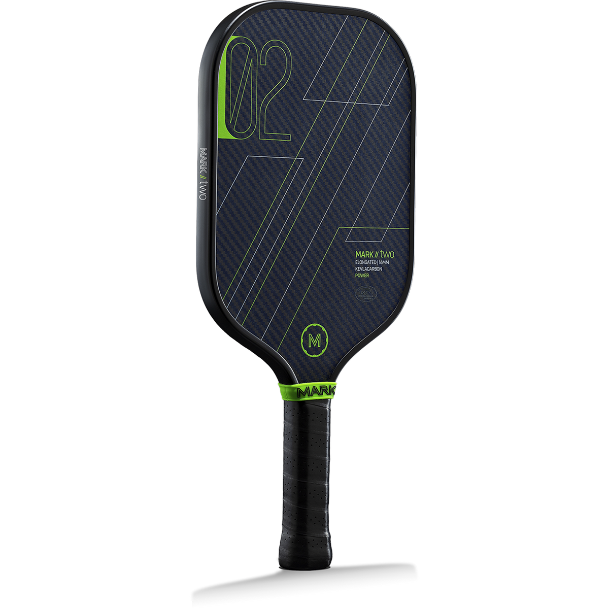 MARK Two 16mm pickleball paddle, angled view