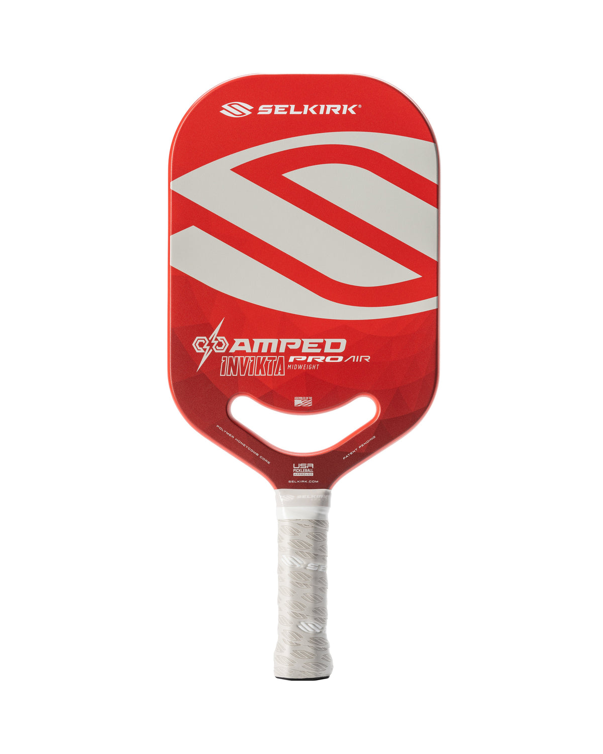 Selkirk AMPED Pro Air Invikta 16mm pickleball paddle, Red