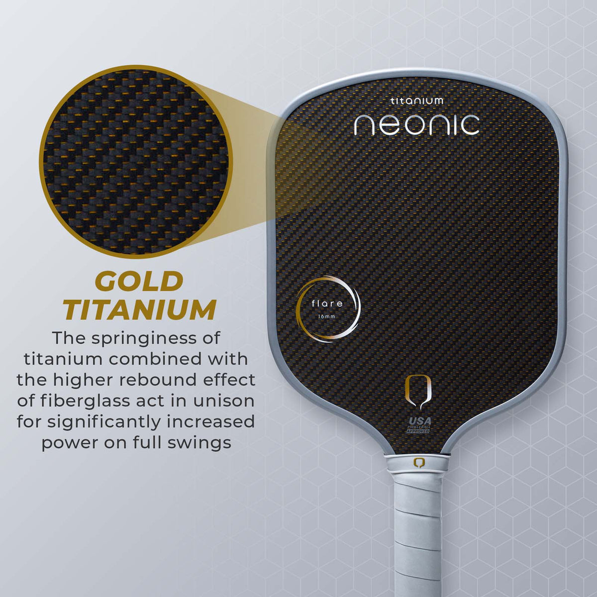Neonic Flare Titanium 16mm, detail