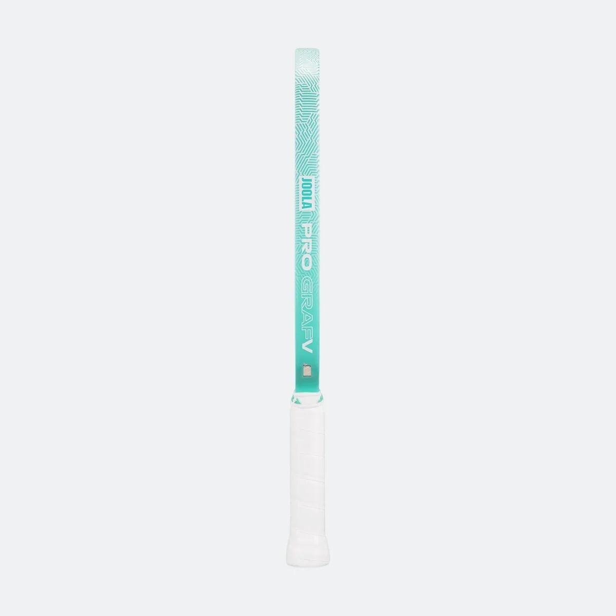 JOOLA Graf Pro V 16mm, turquoise edge guard and white handle detail